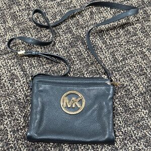 Michael Kors Black and Gold Crossbody Bag